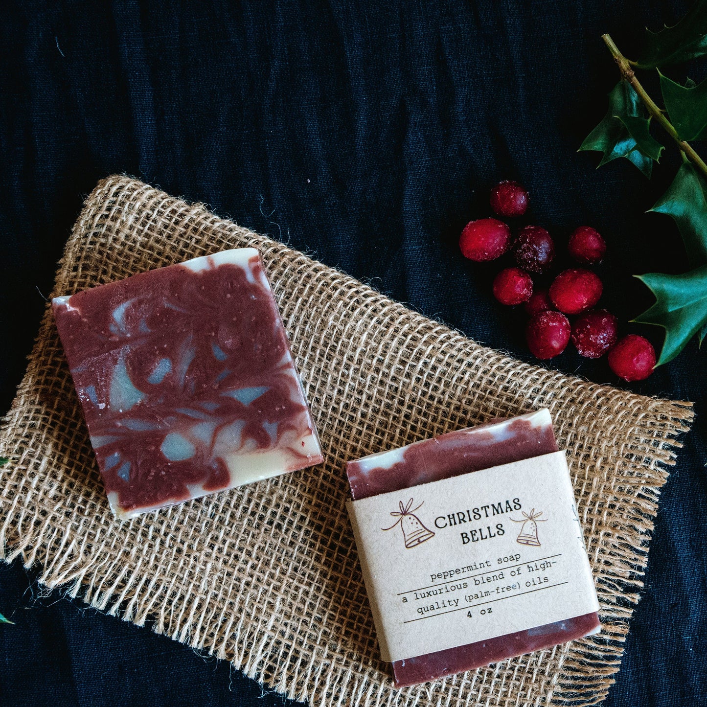 Peppermint Soap - Bar Soap - Christmas Soaps - Gifts-for-her