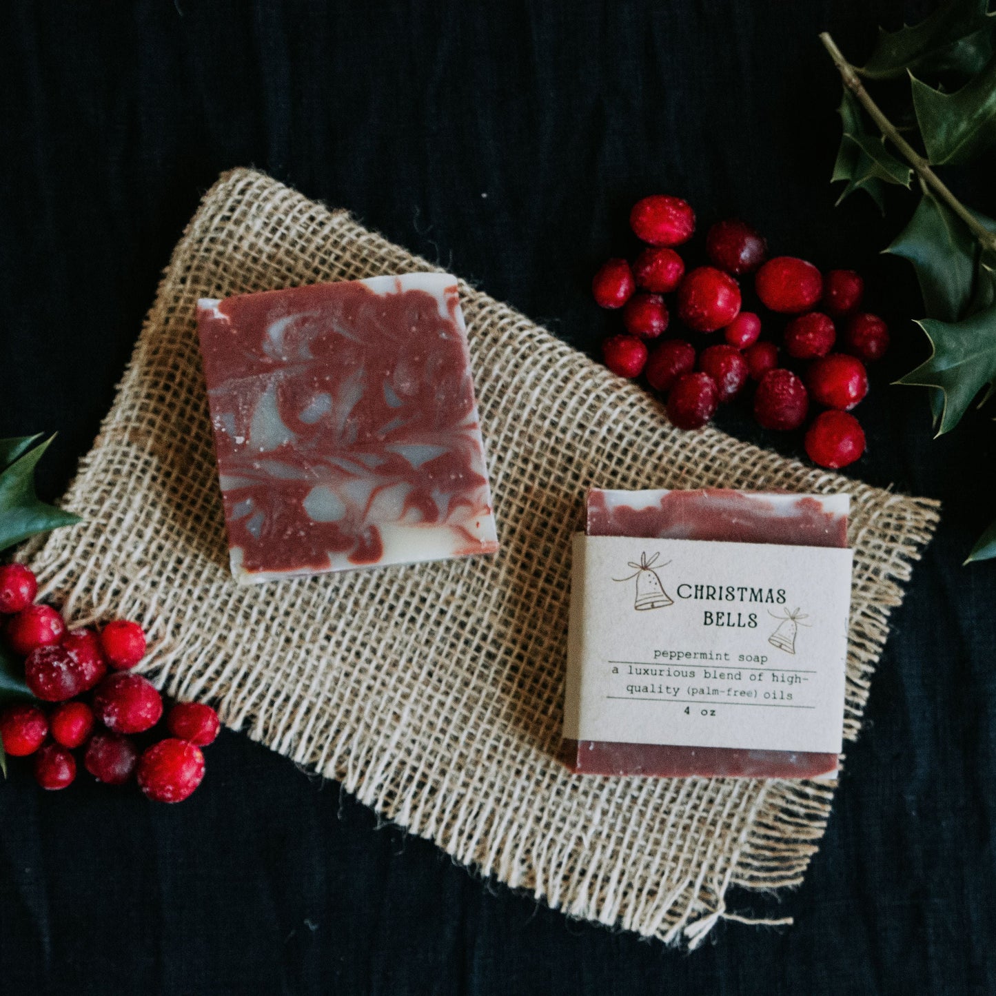 Peppermint Soap - Bar Soap - Christmas Soaps - Gifts-for-her