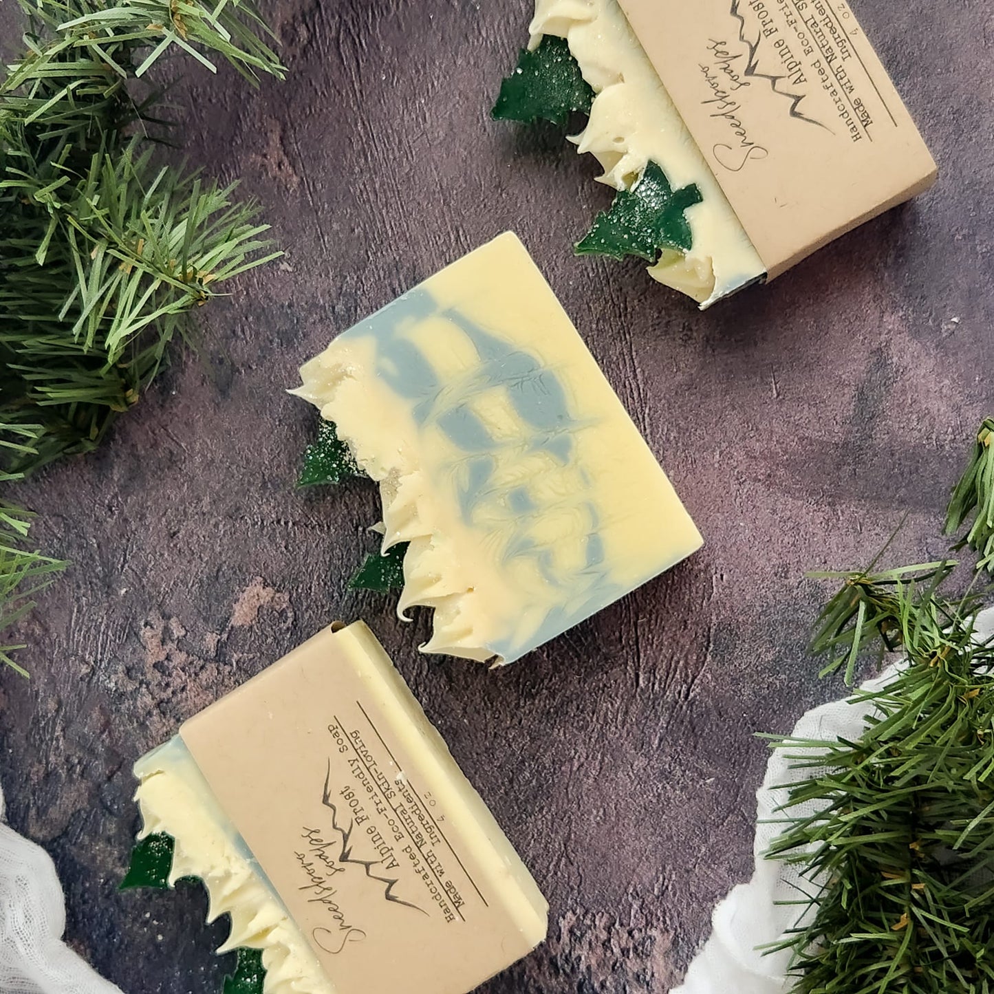 Alpine Frost - Christmas Soap - Artisan Soap Bar - Gift for Women