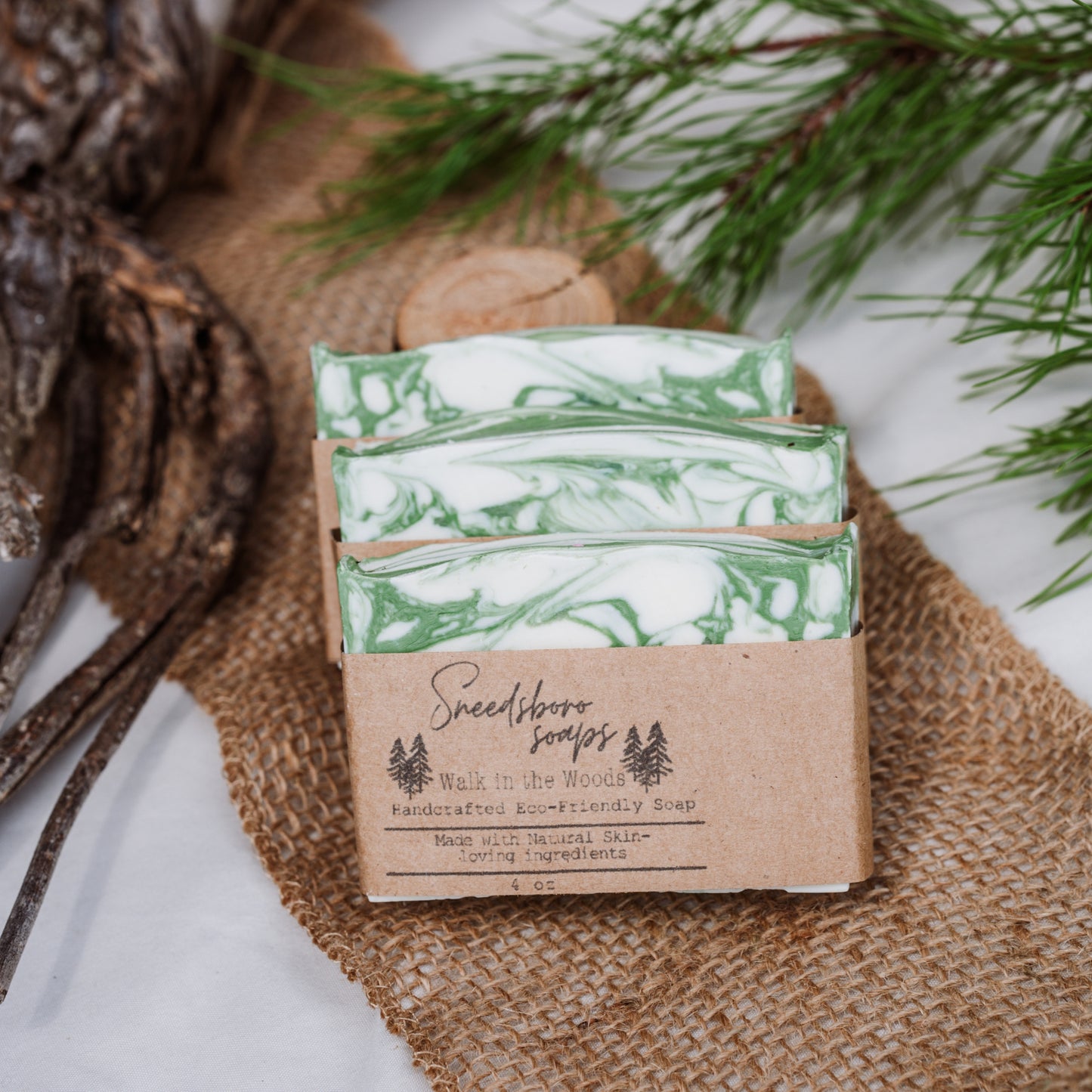 Walk in the Woods, Mens Soap Bar, Pine, Homemade Soap, Gift For Him