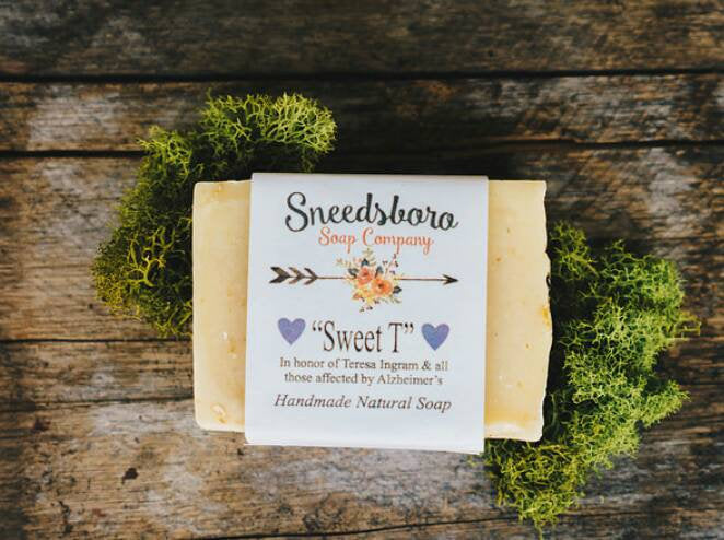 Sweet Tea Soap - Natural Homemade Soap - Alzheimers Awareness Gift - Caregiver Gift - Southern Gift - Soap - Alzheimers - Sneedsboro Soap