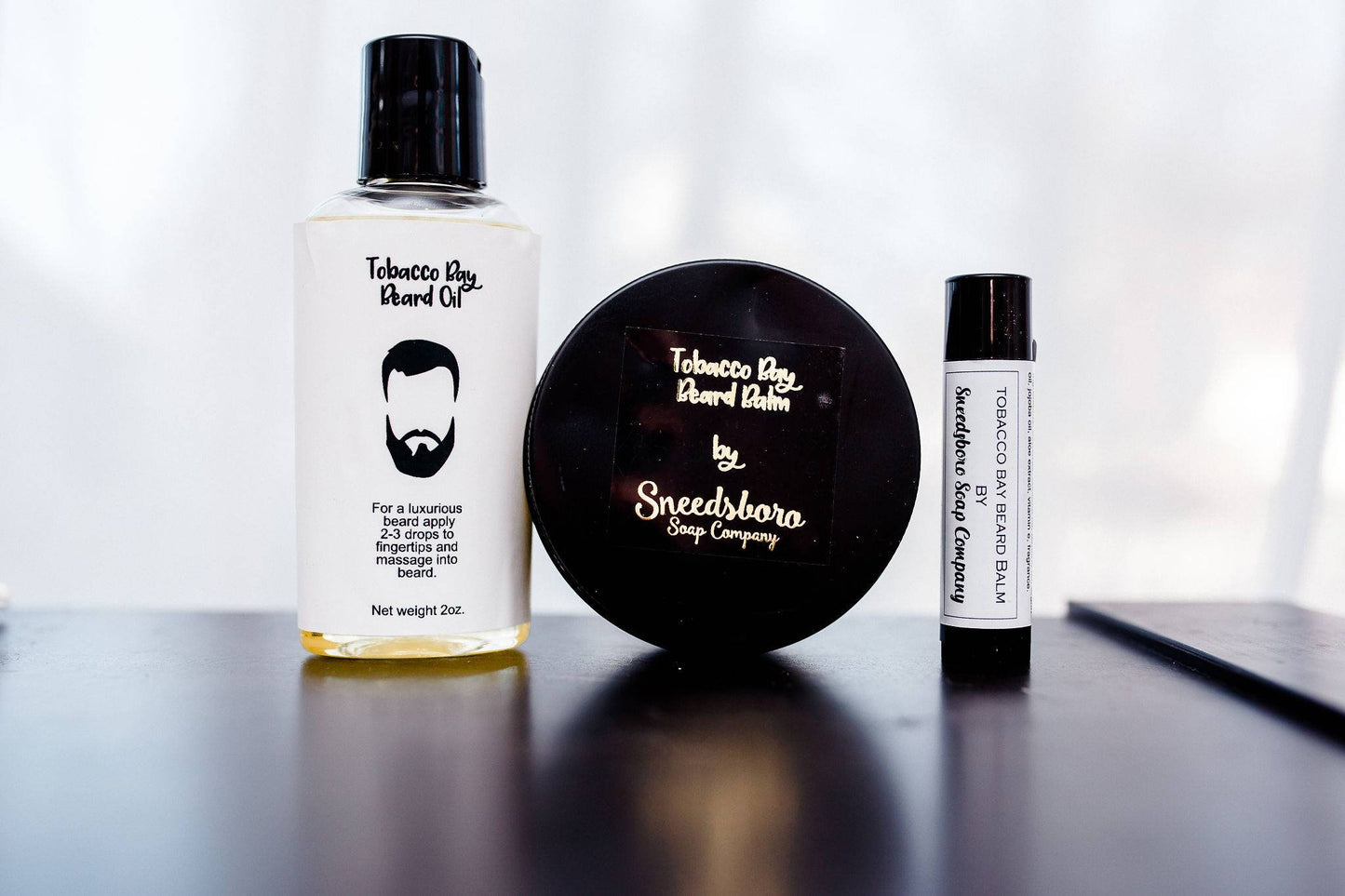 Travel Sized Tobacco Bay Beard Balm - Pocket Size Beard Balm - On the Go Beard Care - Beard Balm - Natural Beard Care - Shaving and Grooming