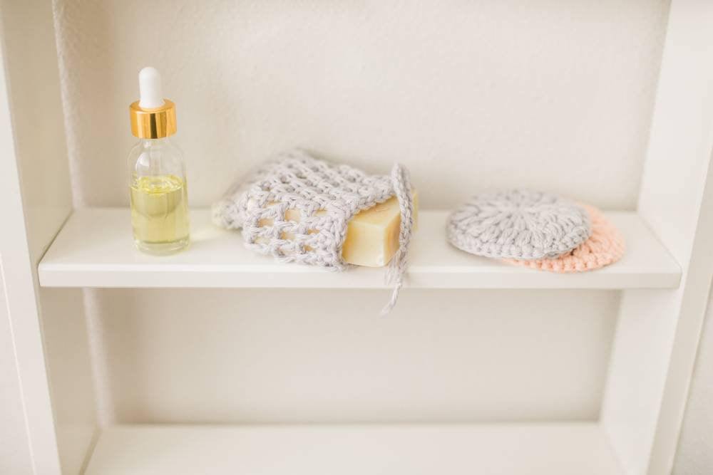 Crocheted Soap Saver - Travel Wash Cloth - 100% Cotton Washcloth - Zero Waste - Washcloth for International Travel - Eco Friendly - Soap Mit