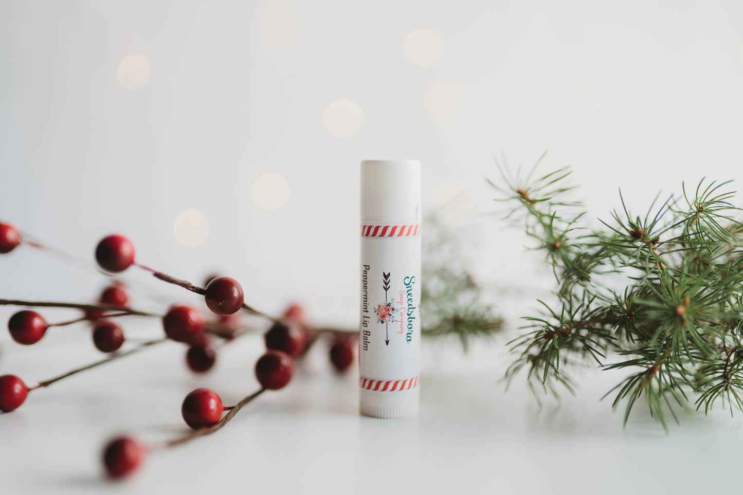 Natural Peppermint Lip Balm -  Holiday Lip Balm - Cocoa Butter Lip Balm - Unique Stocking Stuffer - Lip Butter - Lip Chap - Best Lip Balm